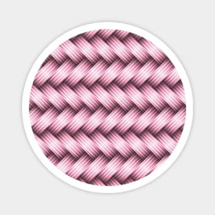 Pink Wicker Design Magnet